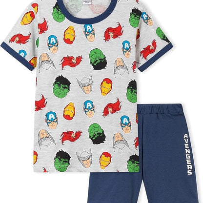 Marvel Avengers Shortie Boys Pyjamas Pjs Nightwear