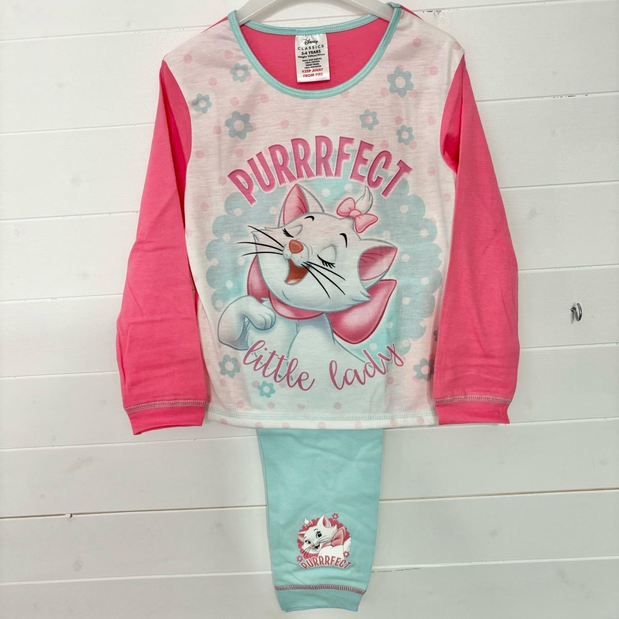 Disney Marie Cat Girls Pyjamas The Aristocats Pjs Nightwear