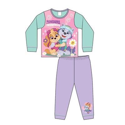 Paw Patrol Girls Pyjamas Sublimation Pjs Nightwear Long Sleeve Top Trousers