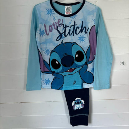 Disney Lilo And Stitch Love Girls Pyjamas LONG Pjs