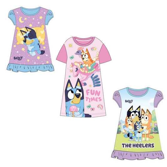 Bluey Girls Nightdress Nighty Nightie Pyjamas Nightwear