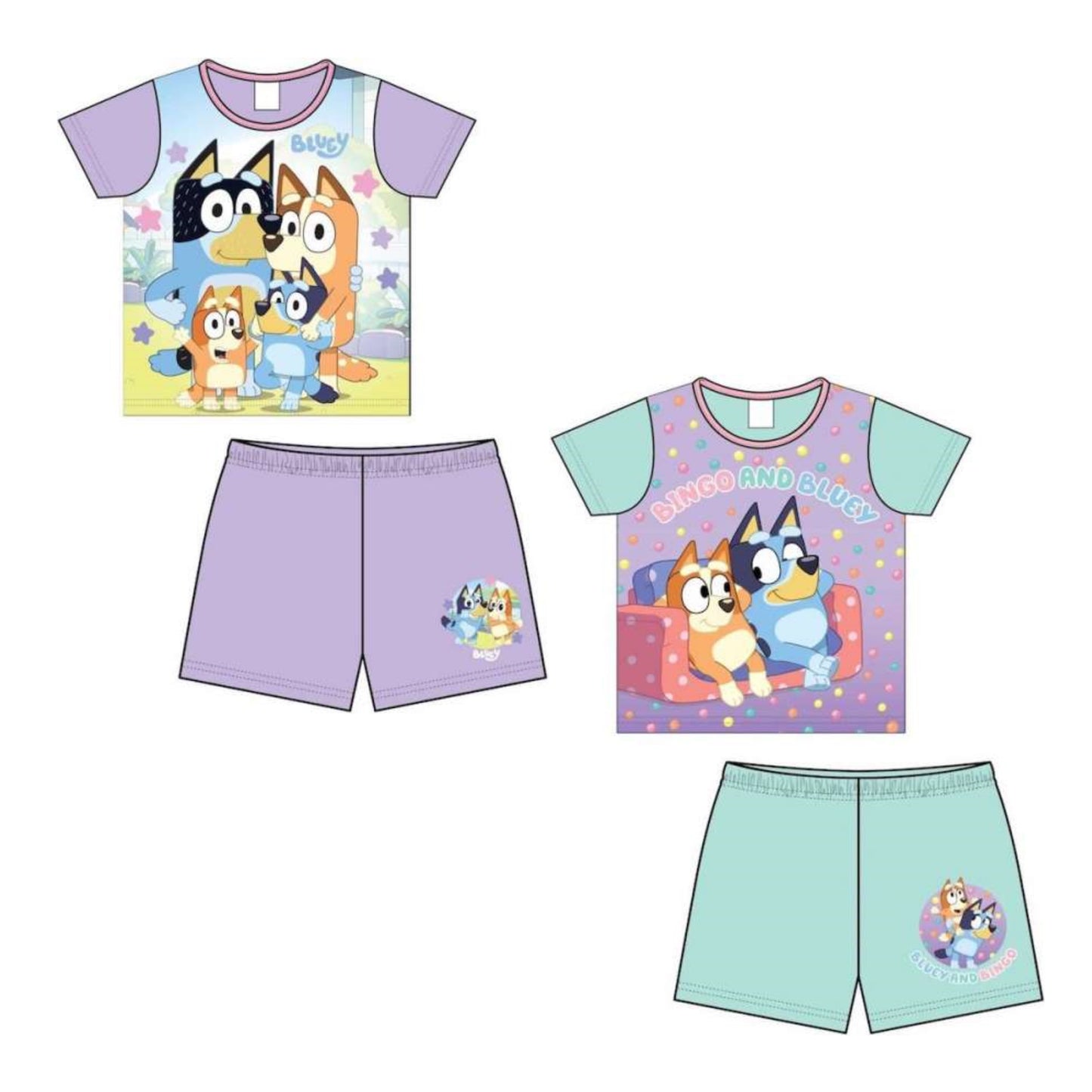 Bluey Girls Pyjamas Pjs Nightwear Girls Kids