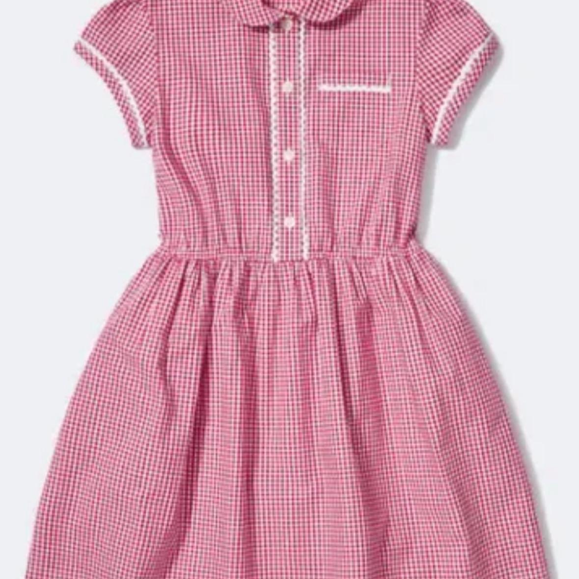 Girls School Dress Uniform Gingham Traditional Kids Childrens Primary Summer Spring Short Sleeve