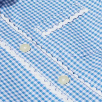 Girls School Dress Uniform Gingham Traditional Kids Childrens Primary Summer Spring Short Sleeve