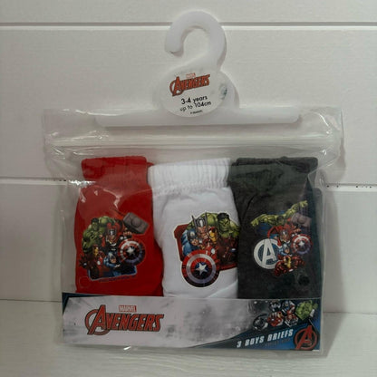 Marvel Avengers Boys Pants Underwear 3 Pack