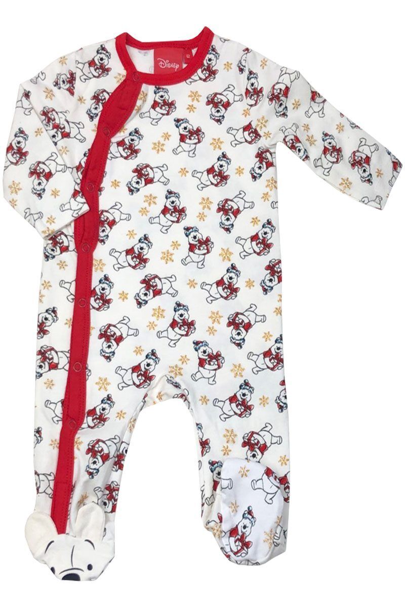 Baby Christmas Sleepsuit Disney Babygrow Festive Xmas Character Outfit