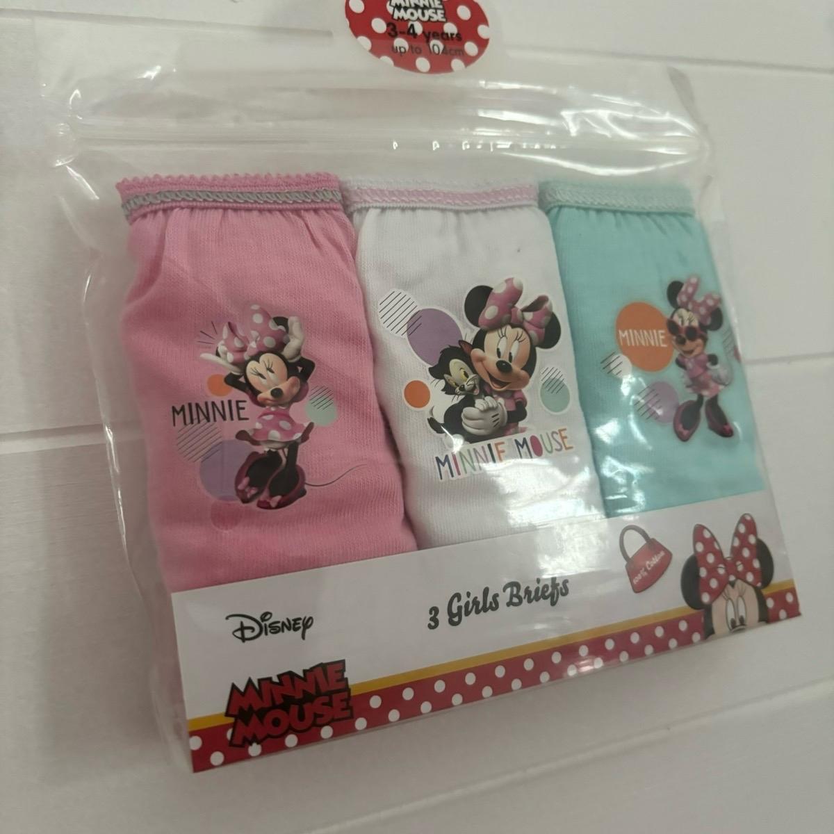 Disney Minnie Mouse Knickers Girls Underwear Briefs Cotton