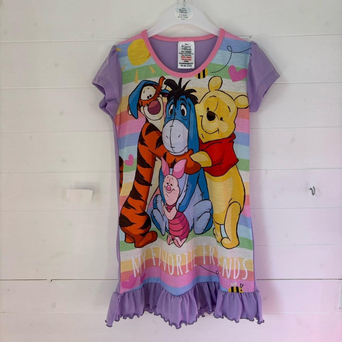 Disney Winnie The Pooh Bear And Friends Nightdress Girls