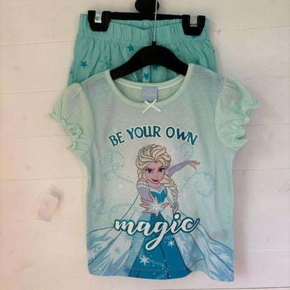 Shortie Disney Princess Frozen Girls Pyjamas Elsa