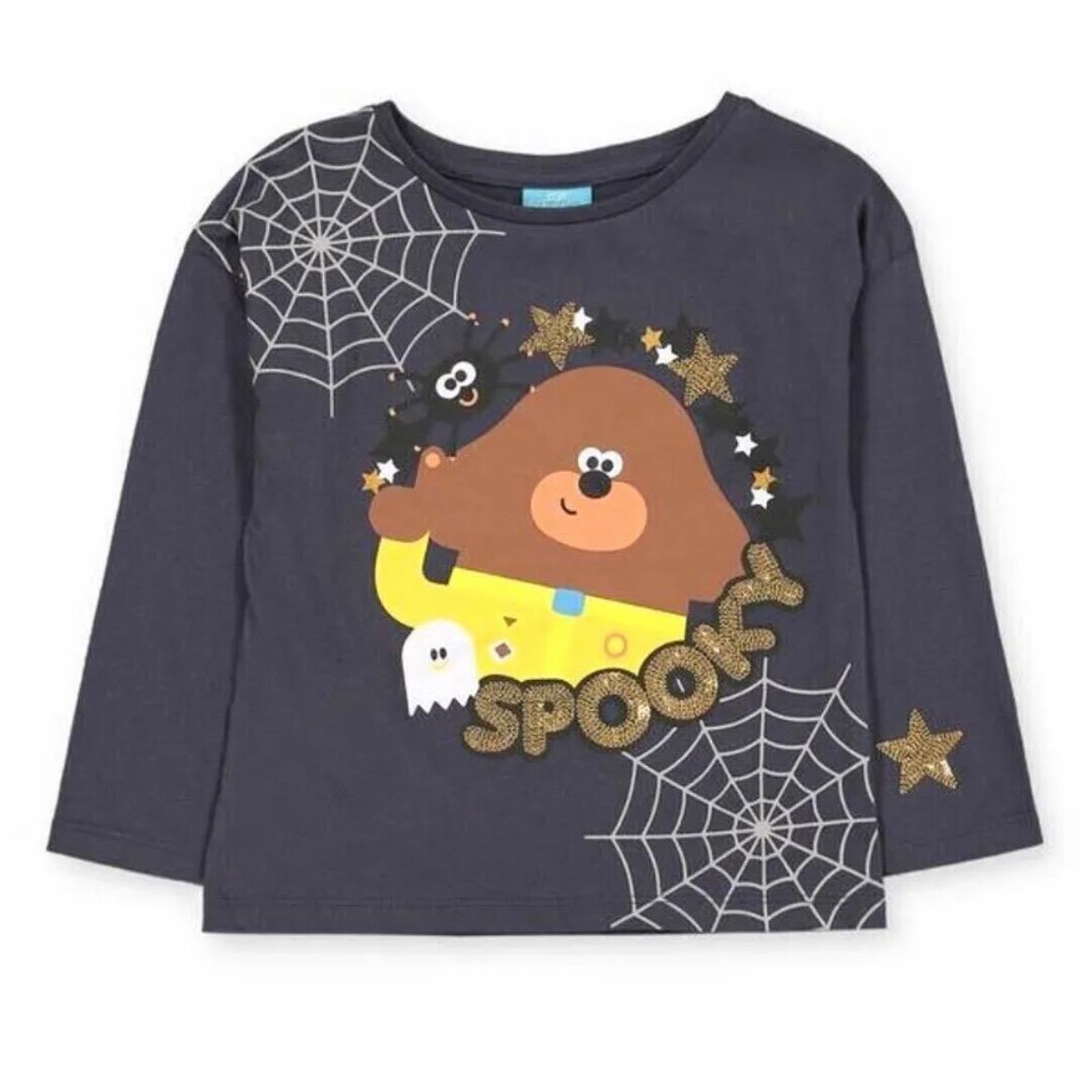 Hey Duggee Halloween Top T-Shirt Long Sleeve Kids