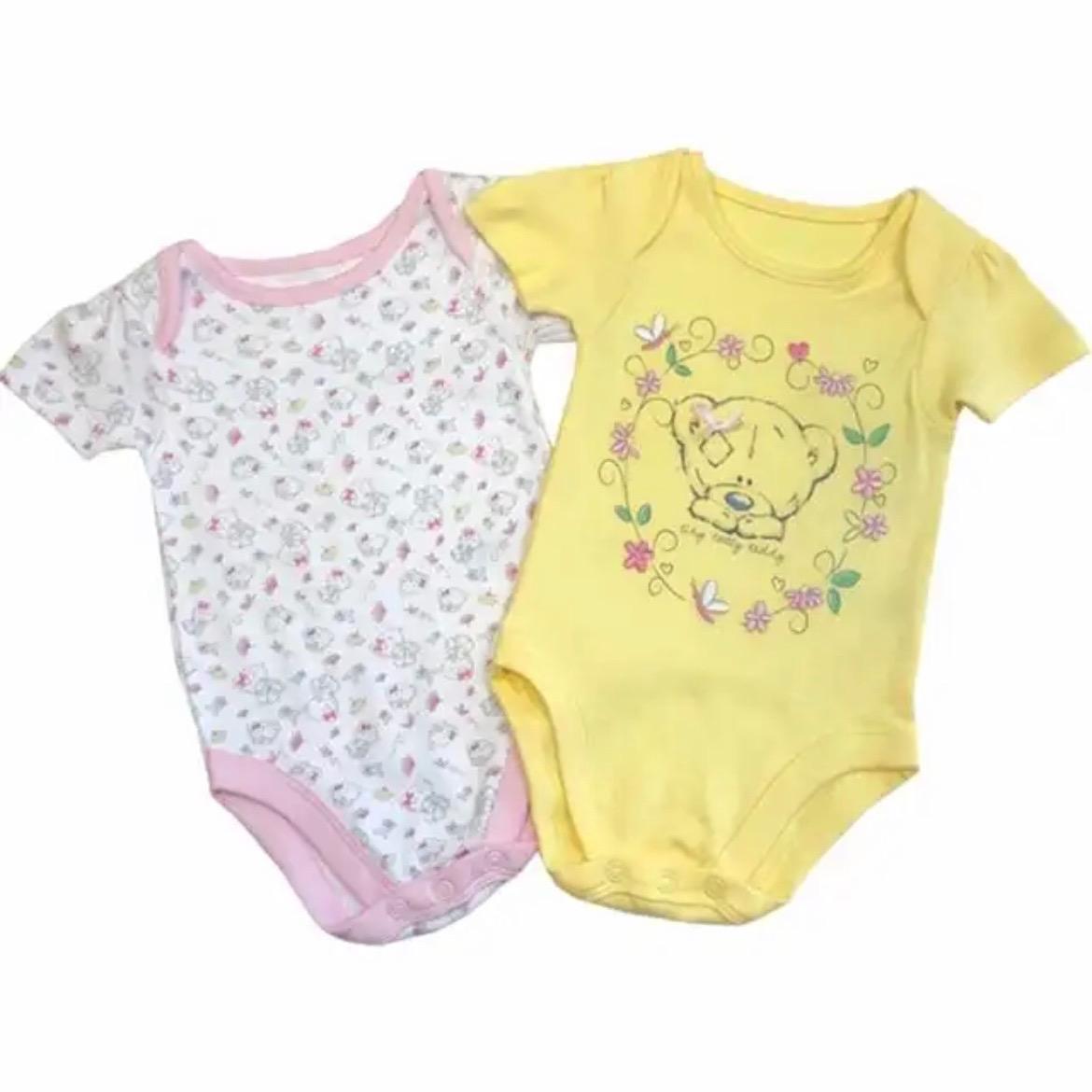 Baby Tatty Teddy Bodysuit Girls Romper Vest Multipack