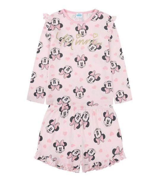 Disney Minnie Mouse Girls Pyjamas Shortie Pjs