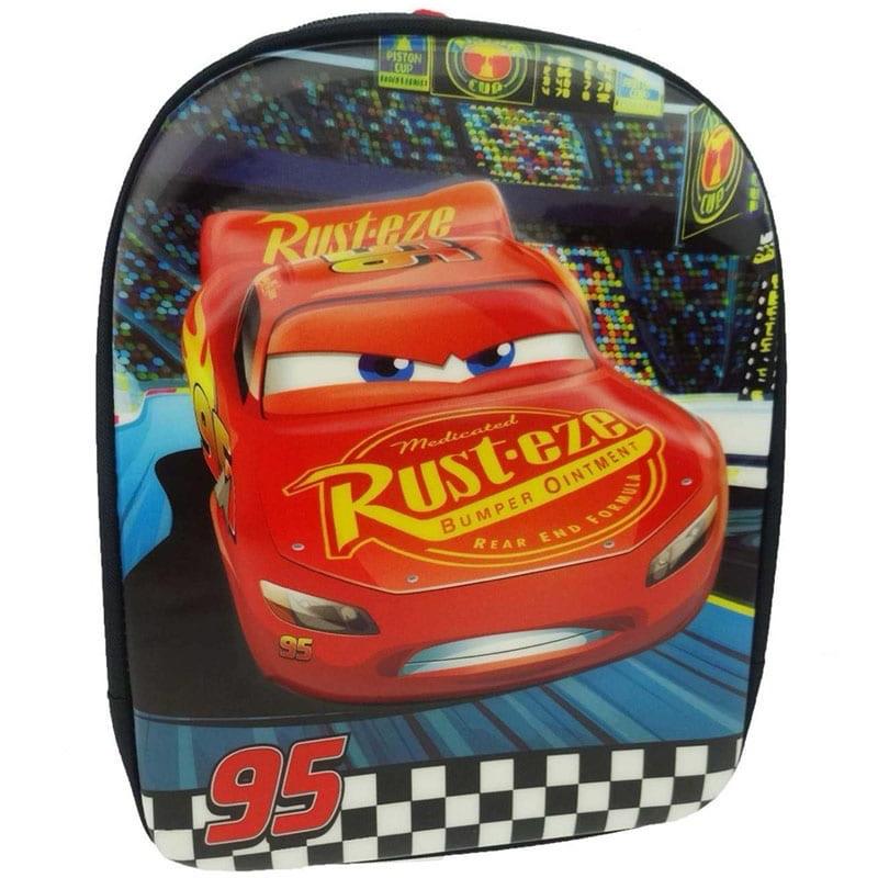 Disney Cars Backpack Bag Character Lightning McQueen Red Rucksack