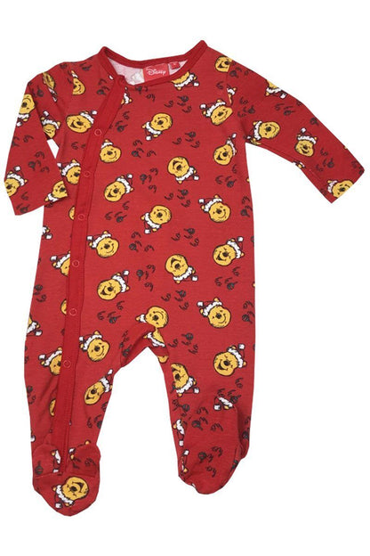 Baby Christmas Sleepsuit Disney Babygrow Festive Xmas Character Outfit