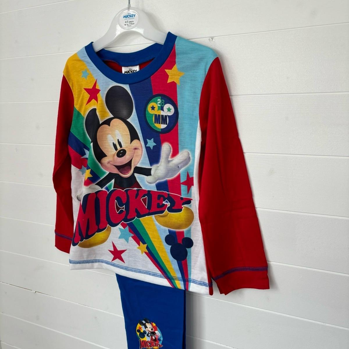 Disney Mickey Mouse Boys Pyjamas LONG Pjs