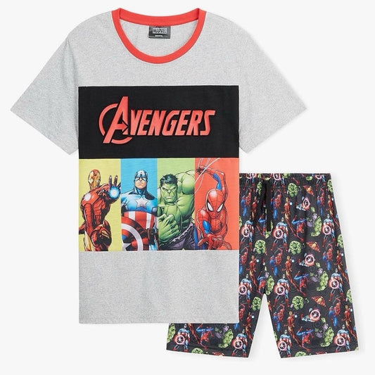 Marvel Boys Shortie Pyjamas Avengers Short Pjs