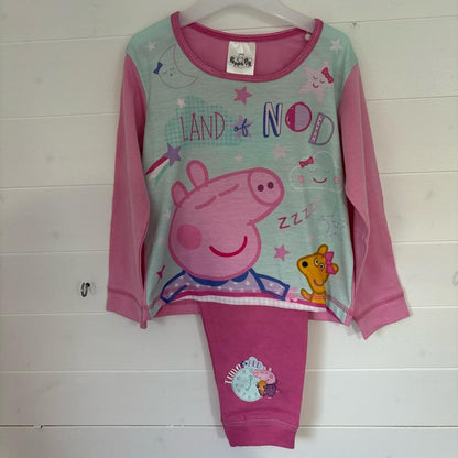 Peppa Pig Land Of Nod Girls Pyjamas Character Pjs Pink