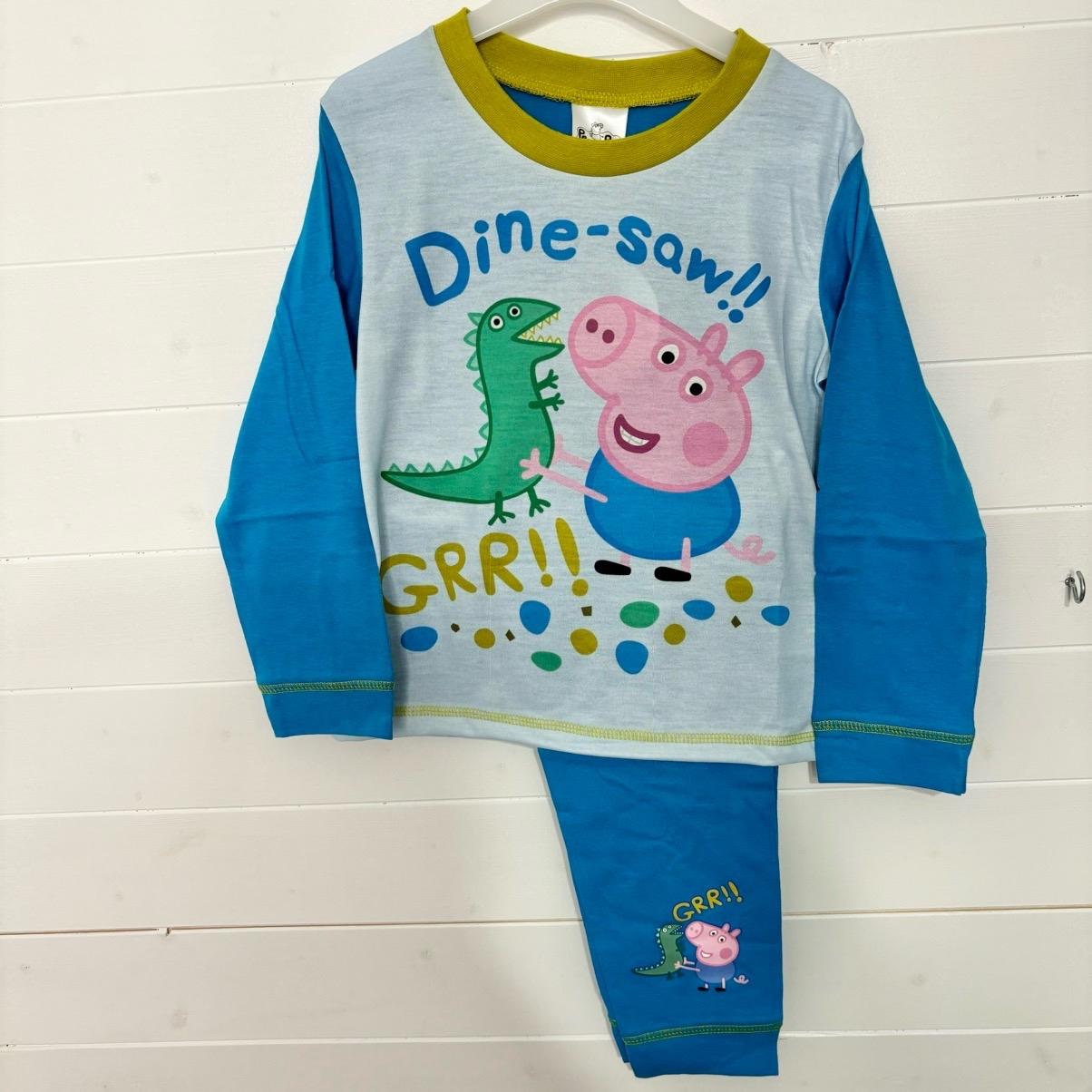 George Pig Boys Pyjamas Sublimation Peppa Pig Character Pjs