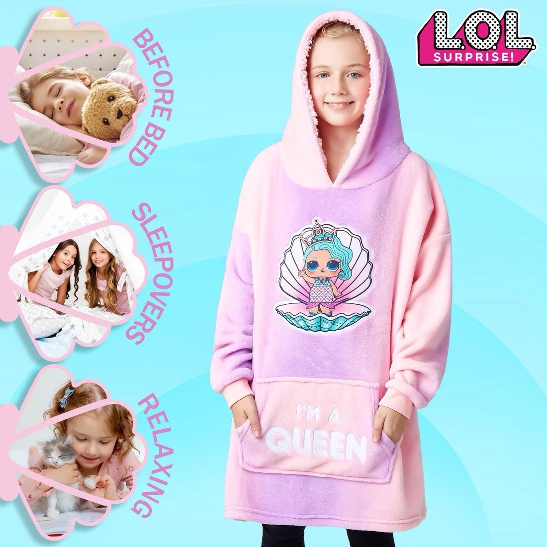 Lol Surprise Dolls Girls Hoodie Blanket Oversized