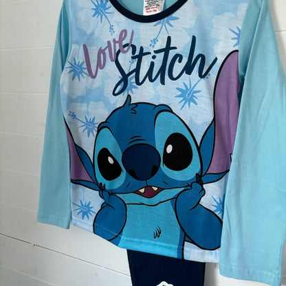 Disney Lilo And Stitch Love Girls Pyjamas LONG Pjs