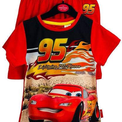 Disney Cars Boys Pyjamas Lightning McQueen Red Pjs Pajamas