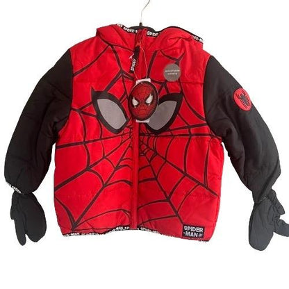 Marvel Spider-Man Coat Hooded Jacket Boys