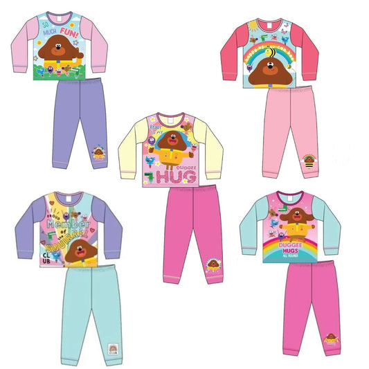 Hey Duggee Girls Pyjamas Pjs Nightwear Character Sleepwear