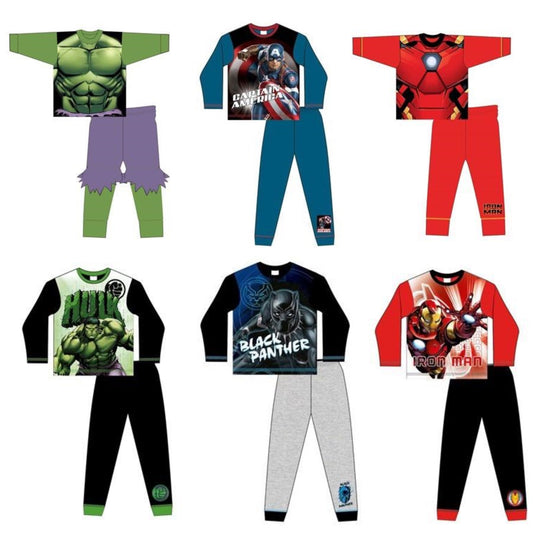 Marvel Boys Pyjama Set Long Sleeve Top Trousers